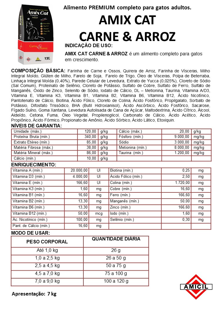 AMIX CAT CARNE & ARROZ
